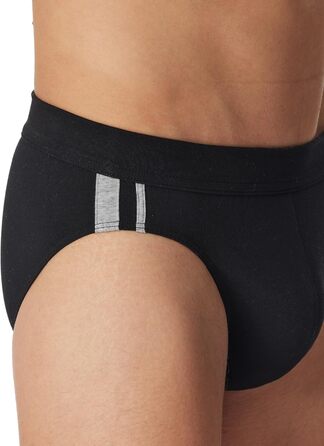 Сліпери Schiesser для чоловіків 3 шт. Softbund та смужки Bio Baumwolle, 95/5 Organic, чорний