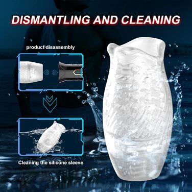 Масажер для чоловіків PQKuss з 10 режимами вібрації та автоматичним всмоктуванням