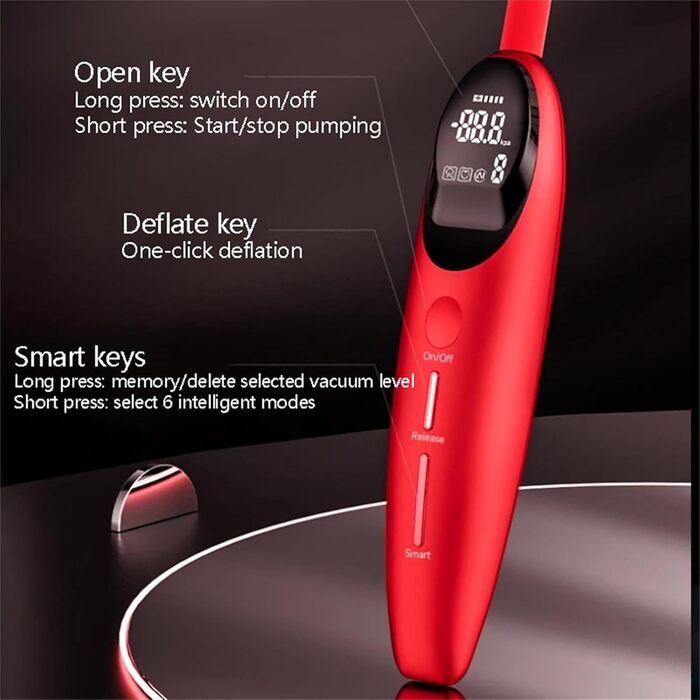 Електричний масажер для клітора з вакуумною помпою, LZMYZ - стимулятор для жінок та пар