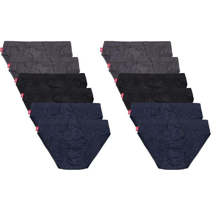 Боксерки чоловічі Liabel з бавовни (3XL, 12 шт., багато кольорів)