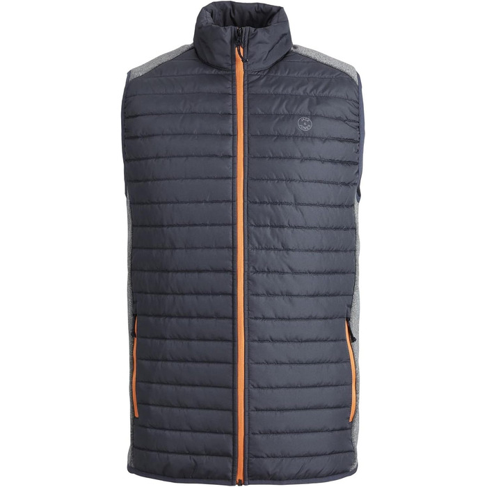 Чоловічий стібаний жилет Jack & Jones, чорний, розмір XL