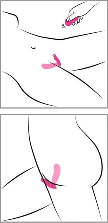 Вібратор жіночий ORION Slip-Vibrator з дистанційним керуванням, стимулятор G-точки та клітора, 10 режимів вібрації, рожевий