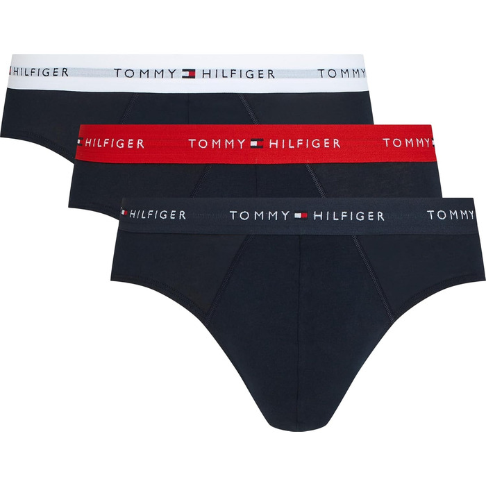 Трьохпарний боксер Tommy Hilfiger (XS, чорний/синій/червоний) - чоловіча білизна