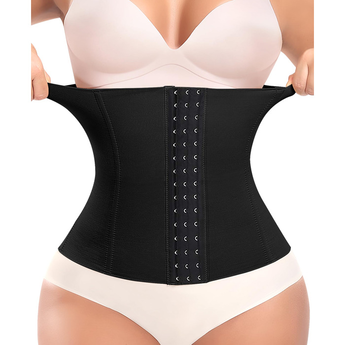 Корсет для талії жіночий, корсет-м'який бюстгальтер, м'який корсет, форма для тіла, талія, чорний, 3XL, 28 см