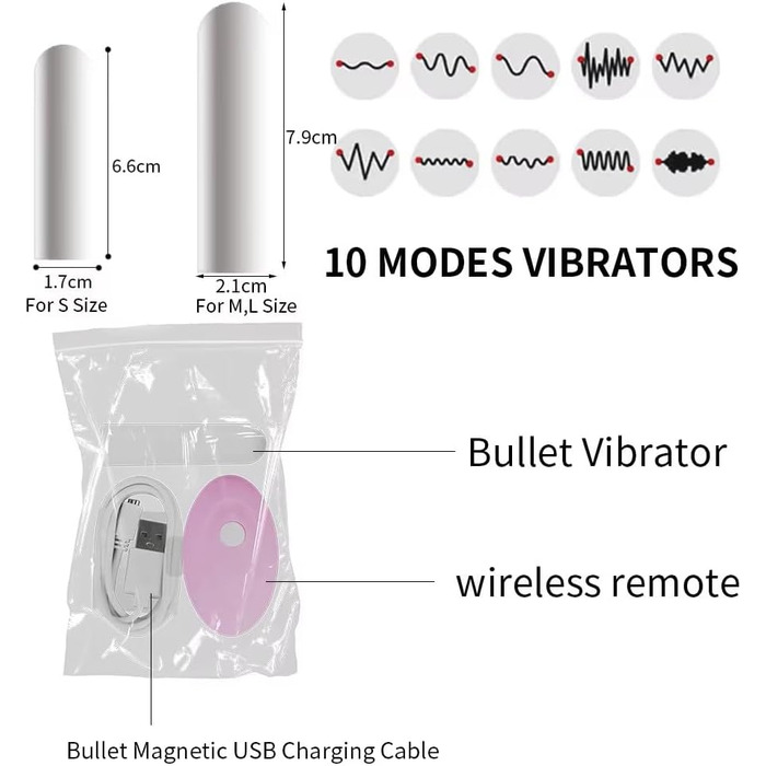 Анальні дилдо набір Lmgoc з вібруючим яйцем: 10 режимів, масажер простати, дилататор для чоловіків та жінок