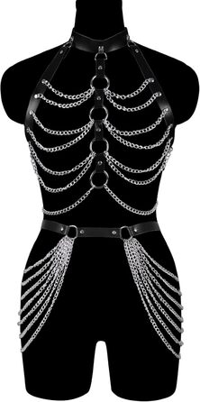Жіночий корсет-зачіп для панчіх з ремінним поясом у стилі панк, чорний, аксесуар для вечірок та танців