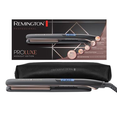 Випрямляч для волосся Remington PROluxe Midnight S9100B з керамічними пластинами 110 мм, OPTIheat, 150-230°C