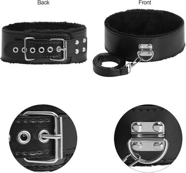 Набір для БДСМ-фетишу: мотузки, наручники, іграшки для дорослих, чорний колір