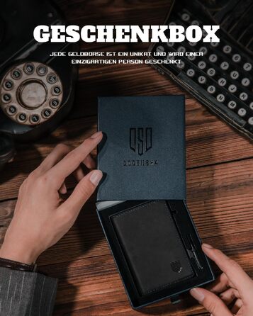 Стильний чоловічий тонкий гаманець DODENSHA MagSnap з монетницею, RFID захистом та магнітним застібкою, на 10+ карток (Чорний, Небесно-блакитний)
