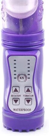 Вібратор PleasureBoxxx Rampant Rabbit з ротаційними перлами, стимулятор клітора, фіолетовий