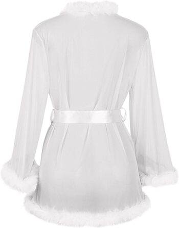 Жіноча білизна комплект великих розмірів: бюстгальтер та танга з еластичної шкіри (Wetlook) для вечірок, білий, розмір M