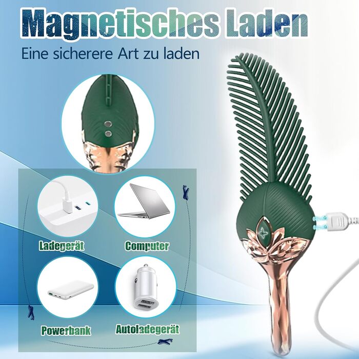 Вібратор для жінок PINTLE Klitoris Stimulator з 10 режимами – стимуляція G-точки, набір вібраторів, секс-іграшки для жінок та пар, тихий силіконовий вібратор, водонепроникний, USB-зарядка