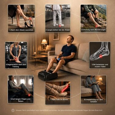 Масажер для ніг Mountrax Shiatsu з підігрівом до 55°C від п'яткової шпори та плантарного фасціїту, матовий сіро-сталевий