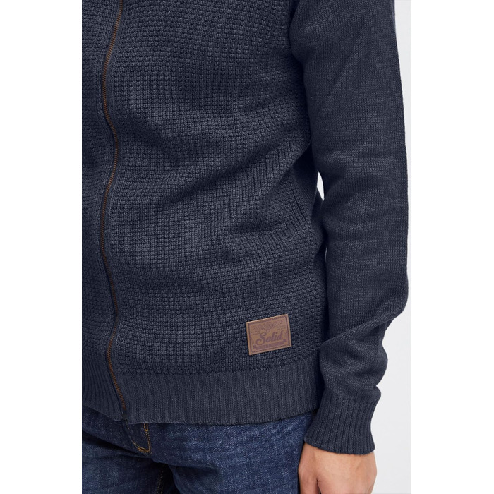 Чоловіча куртка-пуловер на блискавці Solid SDTristian, колір Insignia Blue Melange, розмір XXL