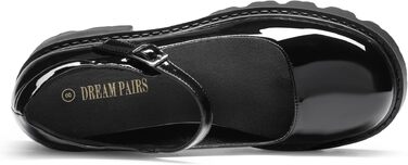 Жіночі туфлі Mary Jane на масивній платформі DREAM PAIRS, чорні (розмір 40 EU)
