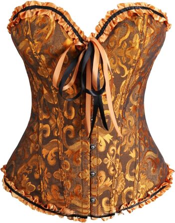 Корсет жіночий чорний готичний з шнурівкою, великі розміри, бюстгальтер-корсет, готичний стиль, бурлеск, топ, XL, гольф