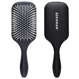 Масажна щітка для волосся Denman D38 Paddle Brush для розплутування та стайлінгу вологого і сухого волосся (будь-який тип: кучеряве, пряме, густе), чорна