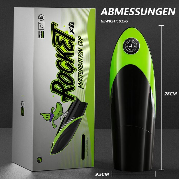 Електричний мастурбатор для чоловіків - бездротовий стакан з 10 режимами, телескопічною функцією та нагрівом 42°C