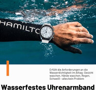 Ремінець для годинника Watchdives з фторкаучуку, білий, 21 мм — м'який замінний браслет зі швидким випуском та фрезерованою застібкою для чоловіків та жінок