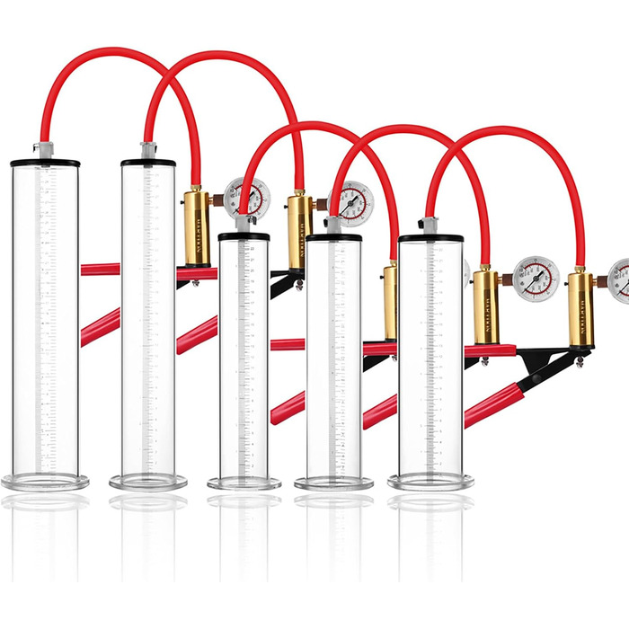 Вакуумний насос для збільшення пеніса з манометром, 44 мм - іграшка для чоловіків