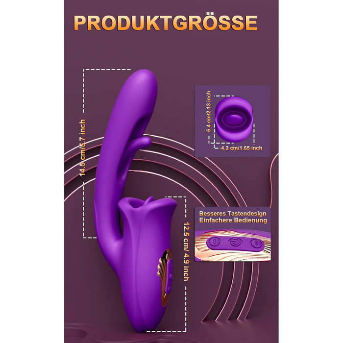 Вібратор для жінок з 10 режимами, стимулятор клітора та анальний секс-іграшка для пар