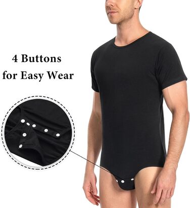 Комбінезон чоловічий Littleforbig з бавовни, вільний крій, чорний, XL