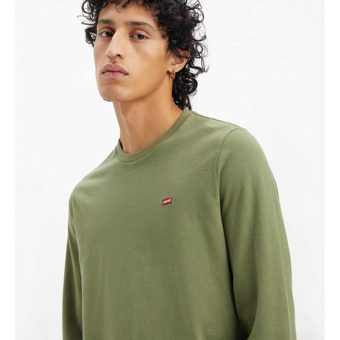 Чоловіча футболка з довгим рукавом Levi's Original Housemark Tee, розмір XL, колір Bluish Olive