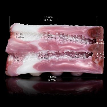 Реалістичний мастурбатор для чоловіків з анатомічною вагіною та анальним тунелем, великий, монстр