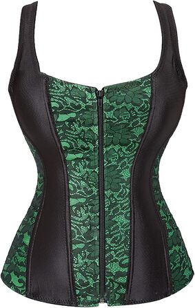 Корсет-корсет для карнавалу, корсаж, жіноча клубна одежда, корсажі, корсажі для жінок, спідня білизна для тонкої талії, 3-зелений, L
