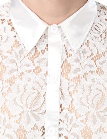 Чоловіча сорочка з мереживом та квітковим принтом, прозора, на вечірку/випускний, бренду Bollrllr