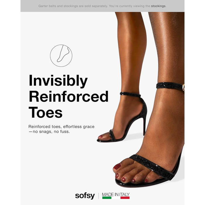 Чорні мереживні стрінг-тримачі для панчіх Softy (M-L)