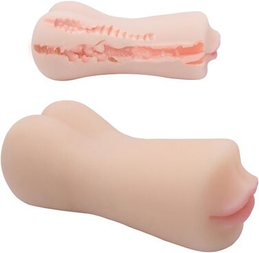 Реалістичний мундштук для мастурбації, Блоуджоб, Мастурбація, Іграшки для сексу, Подвійний канал, Pocket Pussy, 3D Еластичний анальний, Тренажер пеніса, Іграшки для мастурбації для чоловіків