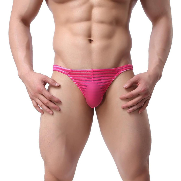 QiaTi чоловічі труси-стрінги, 6 шт. у наборі, мереживні, кольорові