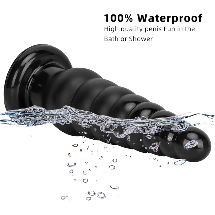 Анальний плаг TangQian XXL для стимуляції та розширення анусу - стимулятор для чоловіків та жінок, чорний