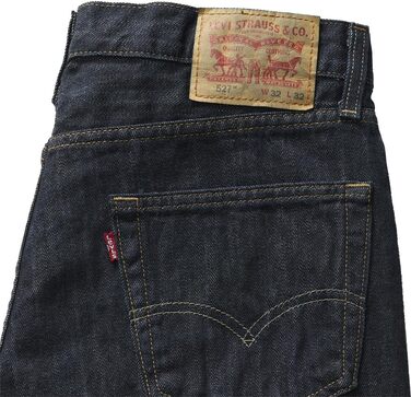 Чоловічі джинси Levi's 527 Slim Boot Cut, темно-сині (Dark Indigo Worn), розмір 32W / 30L