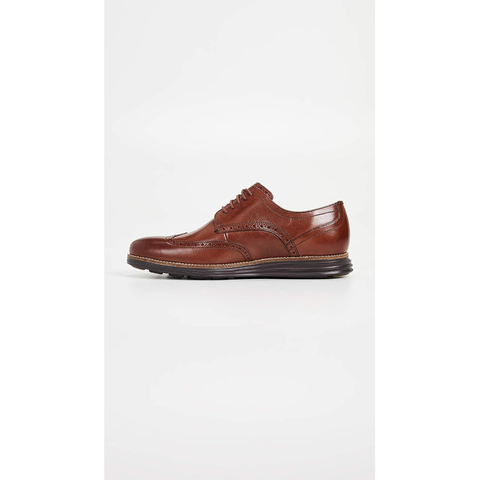 Чоловічі шкіряні туфлі Cole Haan Grand Wingtip Oxford коричневого кольору Woodbury Ivory, розмір 43.5 EU