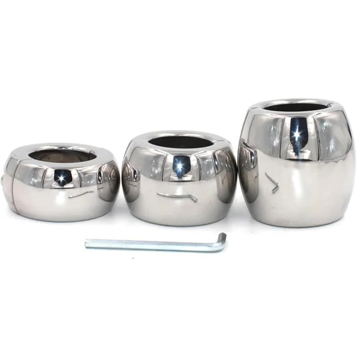 Сталевий кільце для яєчок GeRRiT, 3 розміри, надміцний, для чоловіків (30 мм)