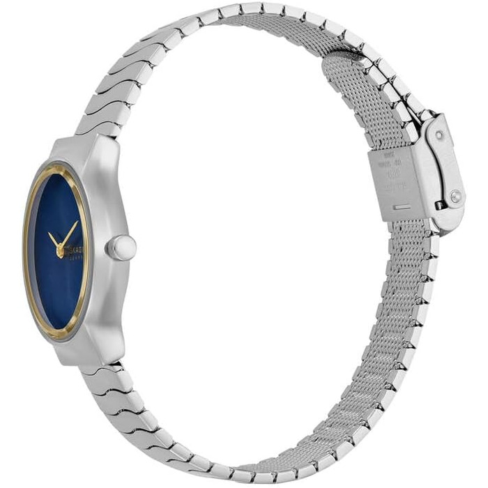 Жіночий кварцовий годинник Skagen Freja Lille (26 мм), золотистий з чорним циферблатом, сталевий або шкіряний ремінець