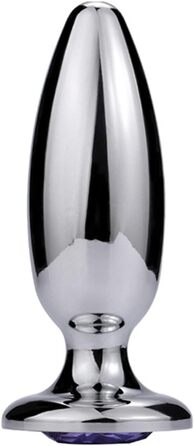 Анальний стимулятор Soarvlorfy з нержавіючої сталі, маленький/великий, для чоловіків/жінок, срібний (S)