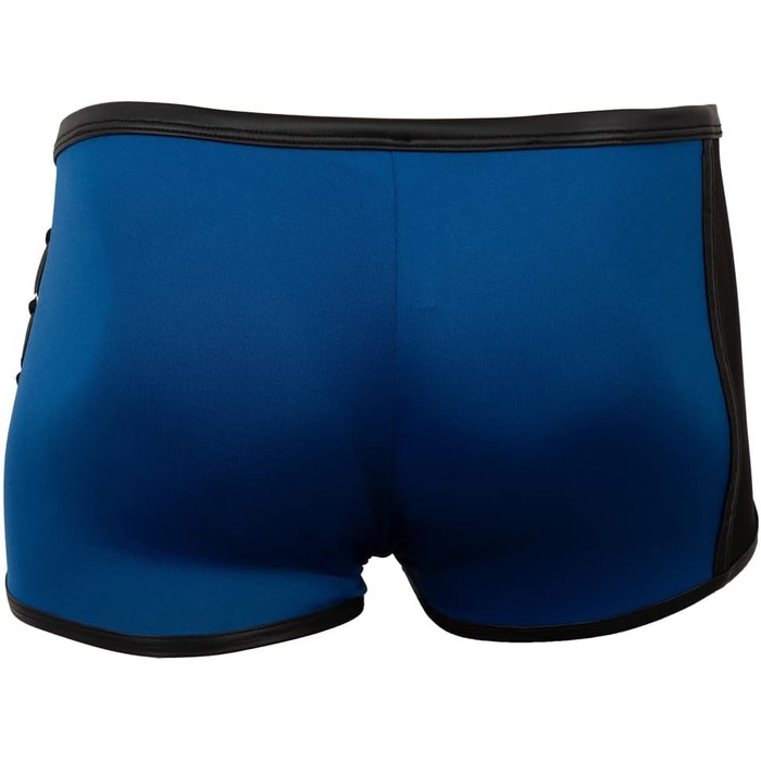Боксерки чоловічі Orion знімний мішечок, шнурівка, блискавка, XL, блакитний/чорний
