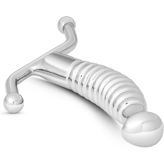 Анальний вібратор для стимуляції простати з нержавіючої сталі - секс-іграшка для дорослих (DD3)