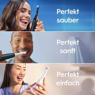 Електрична зубна щітка Oral-B iO Series 2, чорна (Night Black), 3 режими чищення, набір з 2 щіток та дорожнім футляром