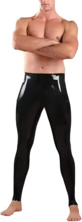 Чоловічі латексні штани VIYOLI, 0.4 мм, прозорі, без застібки-блискавки, XL