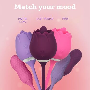 Вібратор-дилда 2-в-1 Rosen від Oliver James - жіноча інтимна іграшка, 10 режимів вібрації, водонепроникний, USB-зарядка (фіалковий, темно-фіолетовий)