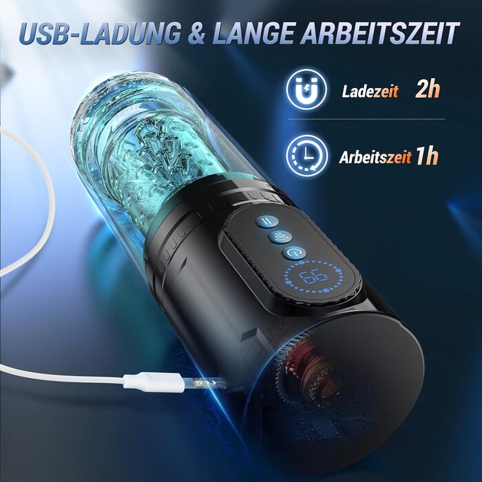 Мастурбатор для чоловіків Pangpangmi з 9 режимами, телескопічною функцією та ротацією - сексуальна іграшка для чоловіків