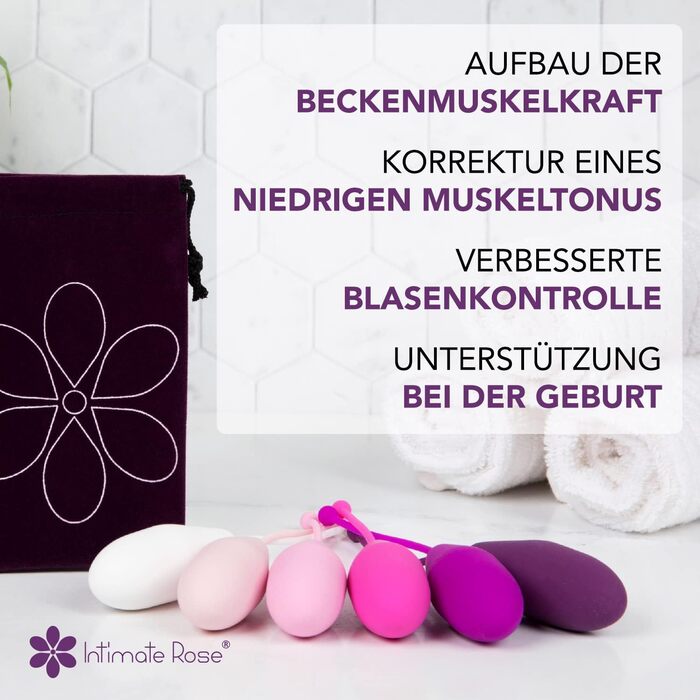 Набір силіконових кегелів для вправ Кегеля - 6 шт. для контролю сечовипускання та зміцнення тазового дна (для жінок)