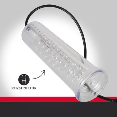 You2Toys Mister Boner - вібруючий насос для потенції, вакуумна помпа з висувним вібро-яйцем та силіконовою манжетою, чорний/прозорий (24 см)