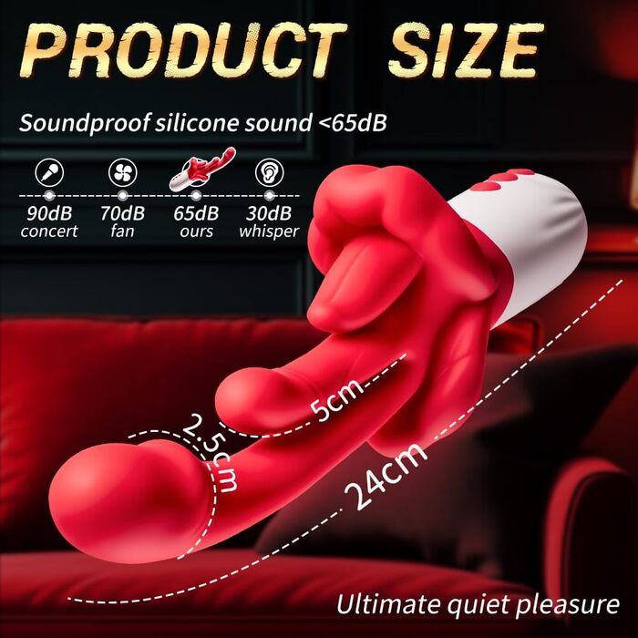 Набір вібраторів 4-в-1 для жінок: вібратор, стимулятор G-точки, кліторального стимулятора, з нагріванням та 25 функцій