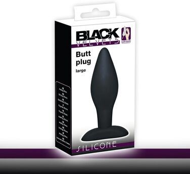 Анальна пробка You2Toys Black Velvets Large — великий силіконовий секс-іграшка для чоловіків та жінок