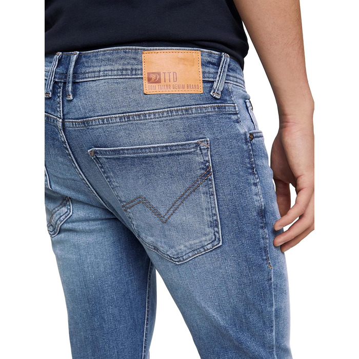 Чоловічі джинси Skinny Tom Tailor Culver Denim (світло-блакитні, Used Light Stone Blue, 34W/32L)